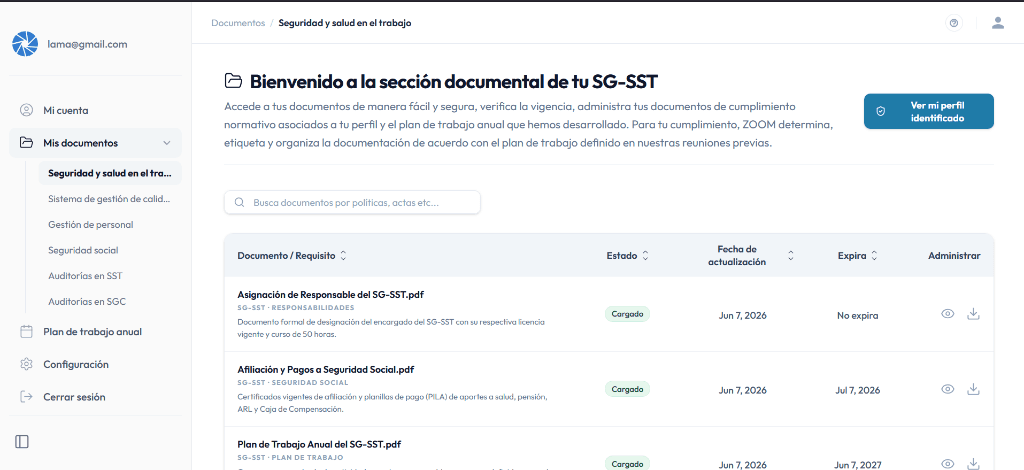 Gestor Documental de ZOOM